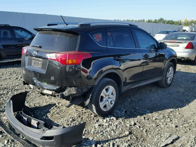 2T3BFREV9DW004498 - 2013 TOYOTA RAV4 LE BLACK photo 4