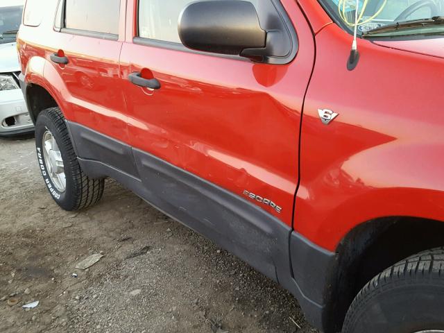 1FMYU03192KC50948 - 2002 FORD ESCAPE XLT RED photo 9