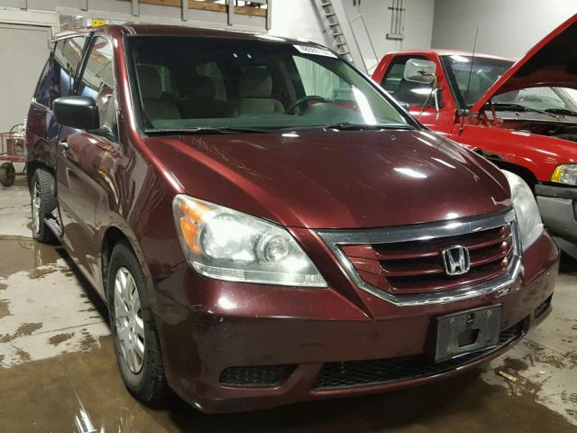 5FNRL38258B047494 - 2008 HONDA ODYSSEY LX BURGUNDY photo 1