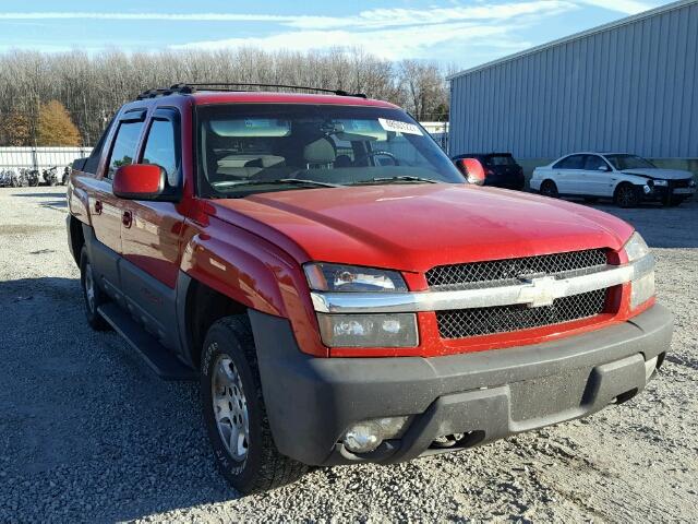 3GNEK13T42G195098 - 2002 CHEVROLET AVALANCHE RED photo 1