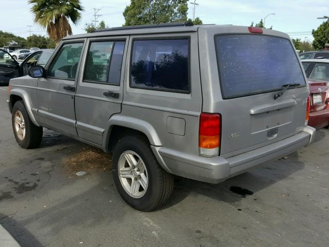 1J4FT58S11L612609 - 2001 JEEP CHEROKEE C SILVER photo 3