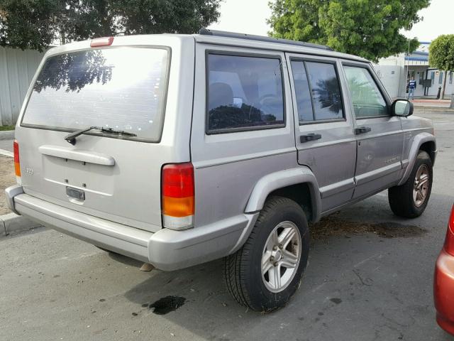 1J4FT58S11L612609 - 2001 JEEP CHEROKEE C SILVER photo 4