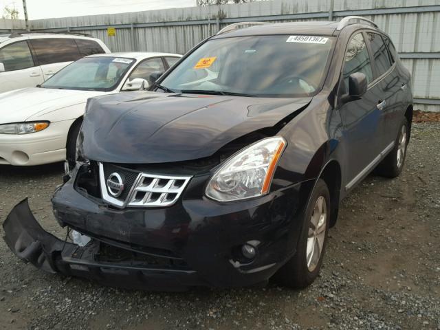 JN8AS5MV2DW600009 - 2013 NISSAN ROGUE S BLACK photo 2