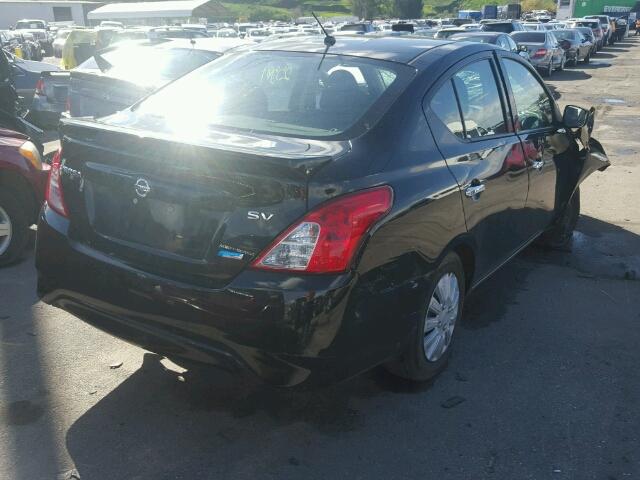 3N1CN7AP5FL878430 - 2015 NISSAN VERSA S BLACK photo 4