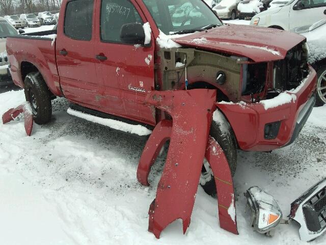 5TFMU4FN7FX037255 - 2015 TOYOTA TACOMA DOU RED photo 9