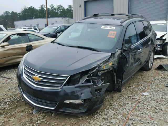 1GNKRGKD3DJ126593 - 2013 CHEVROLET TRAVERSE L BLACK photo 2