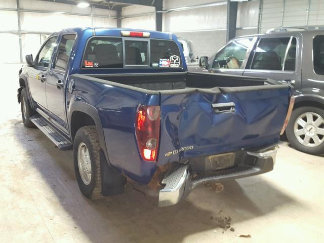 1GCDT136168289401 - 2006 CHEVROLET COLORADO BLUE photo 3