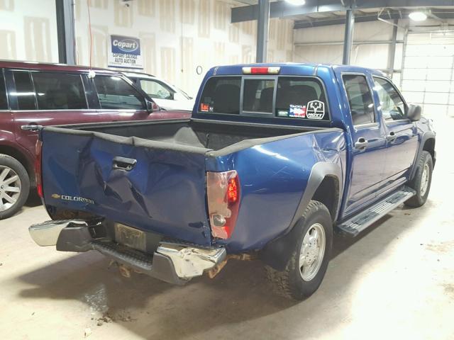 1GCDT136168289401 - 2006 CHEVROLET COLORADO BLUE photo 4