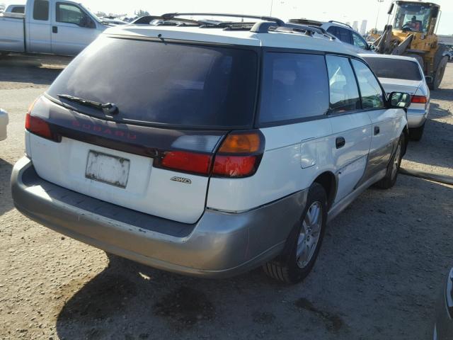 4S3BH6656Y7624816 - 2000 SUBARU LEGACY OUT WHITE photo 4