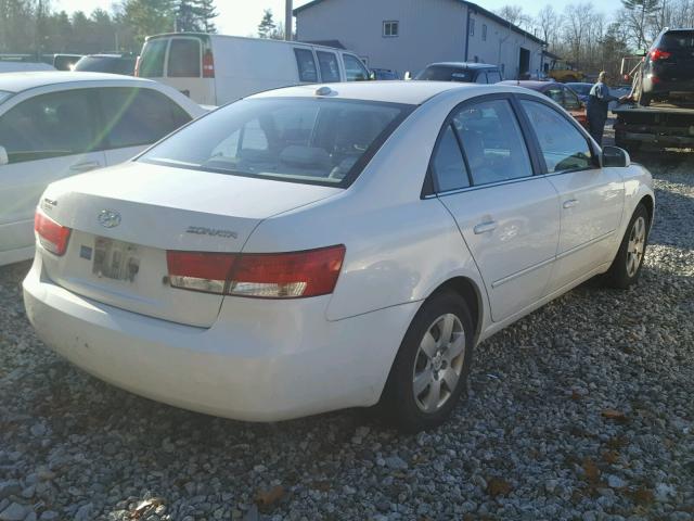 5NPET46C78H313681 - 2008 HYUNDAI SONATA GLS WHITE photo 4