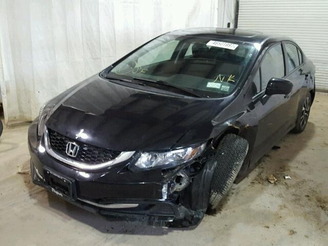 19XFB2F8XEE211931 - 2014 HONDA CIVIC EX Siyah fotoğraf 2