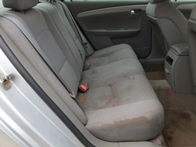 1G1ZH57B39F108331 - 2009 CHEVROLET MALIBU 1LT SILVER photo 6