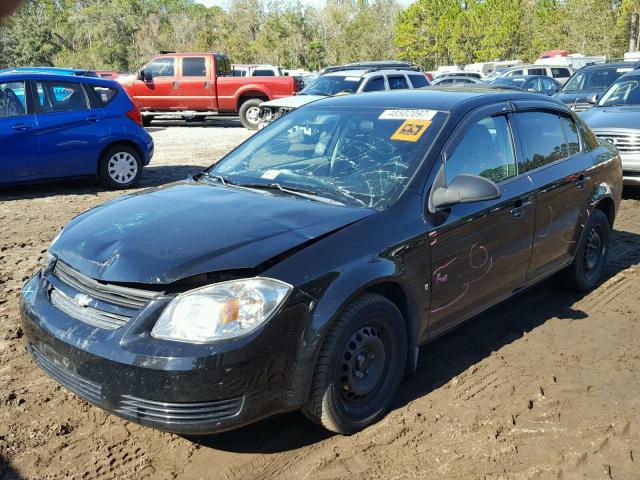 1G1AB5F52A7100889 - 2010 CHEVROLET COBALT LS BLACK photo 2