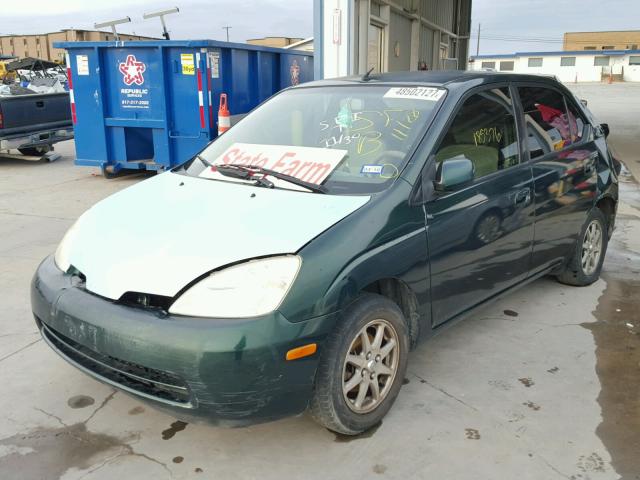 JT2BK12U610027738 - 2001 TOYOTA PRIUS GREEN photo 2