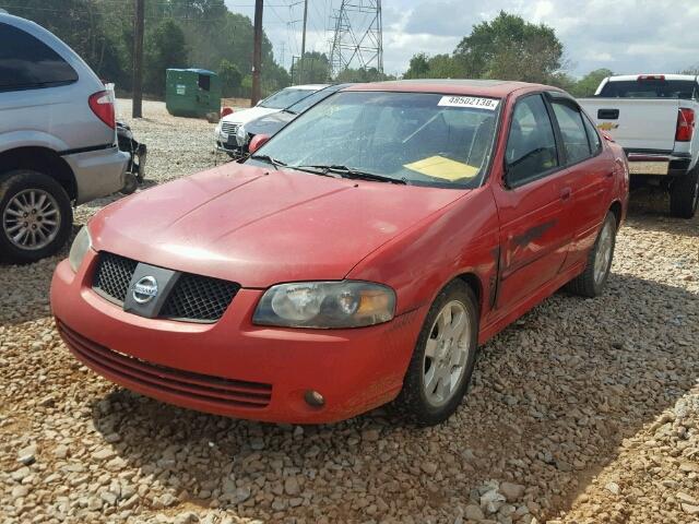 3N1AB51DX4L734749 - 2004 NISSAN SENTRA SE- RED photo 2