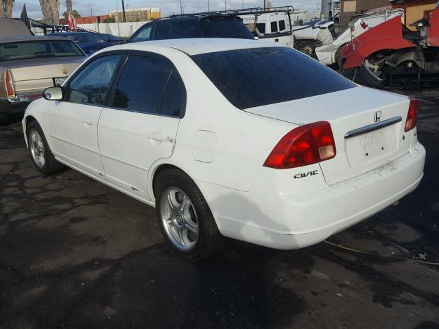 2HGES16512H603807 - 2002 HONDA CIVIC LX WHITE photo 3