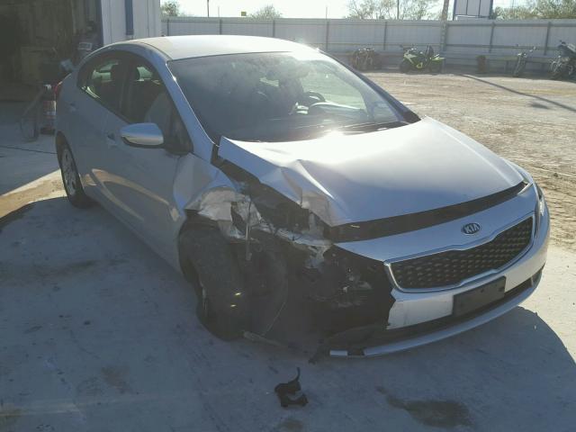 3KPFL4A70HE096476 - 2017 KIA FORTE LX SILVER photo 1