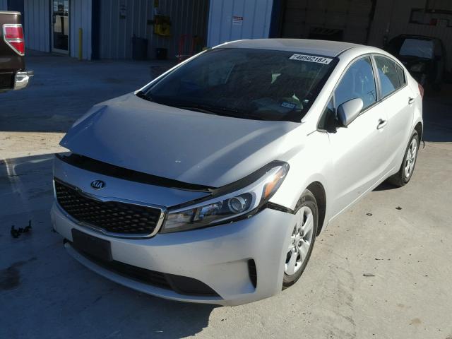 3KPFL4A70HE096476 - 2017 KIA FORTE LX SILVER photo 2