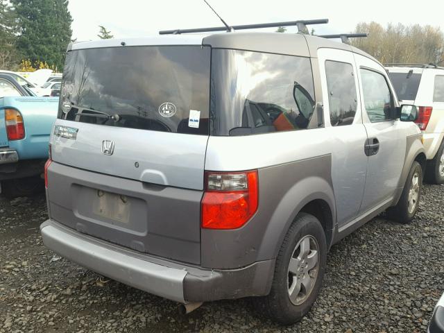 5J6YH28583L009517 - 2003 HONDA ELEMENT EX SILVER photo 4