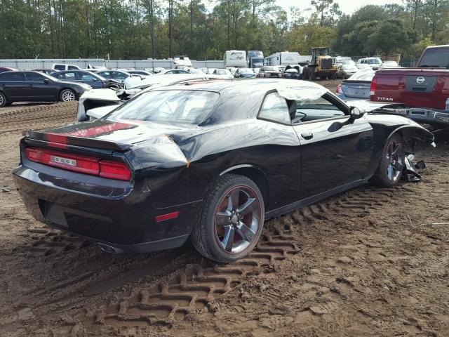 2C3CDYAG0CH316501 - 2012 DODGE CHALLENGER BLACK photo 4