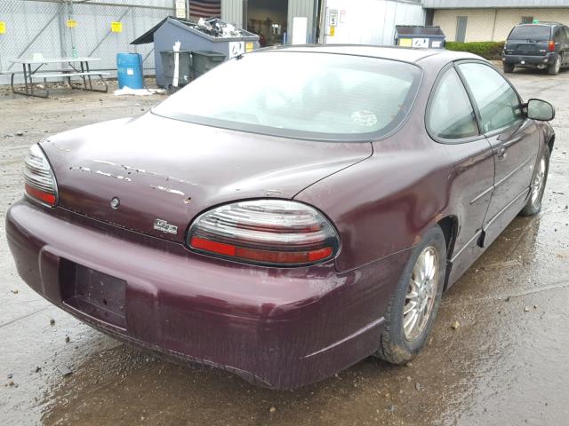 1G2WR12172F197829 - 2002 PONTIAC GRAND PRIX PURPLE photo 4
