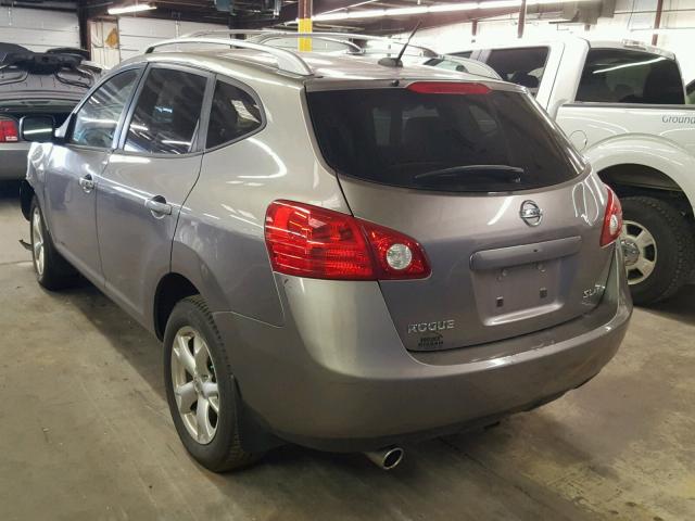 JN8AS58V49W162174 - 2009 NISSAN ROGUE S GRAY photo 3