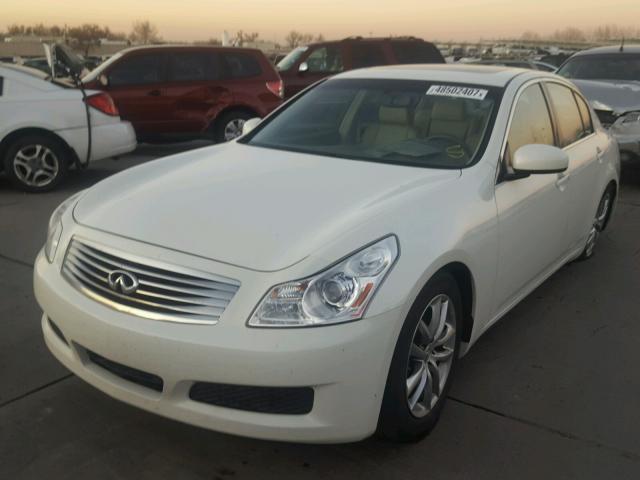 JNKBV61E87M718775 - 2007 INFINITI G35 WHITE photo 2