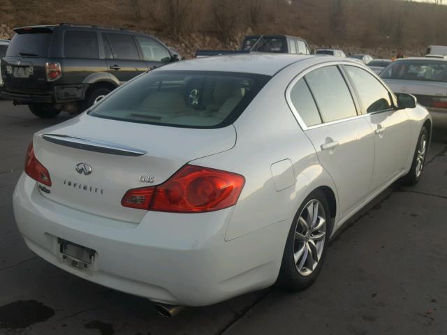 JNKBV61E87M718775 - 2007 INFINITI G35 WHITE photo 4