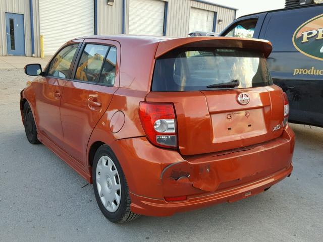 JTKKU10448J030834 - 2008 TOYOTA SCION XD ORANGE photo 3