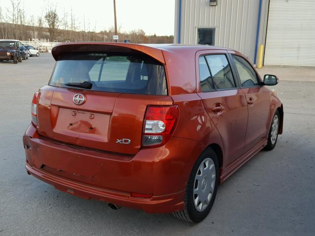 JTKKU10448J030834 - 2008 TOYOTA SCION XD ORANGE photo 4