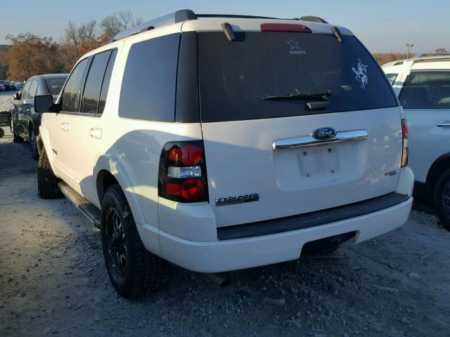 1FMEU65EX7UB71922 - 2007 FORD EXPLORER L WHITE photo 3