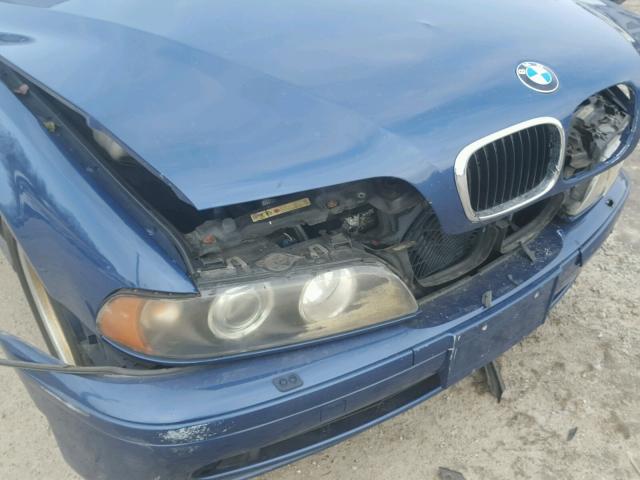 WBADT43422GZ98822 - 2002 BMW 525 I AUTO BLUE photo 9