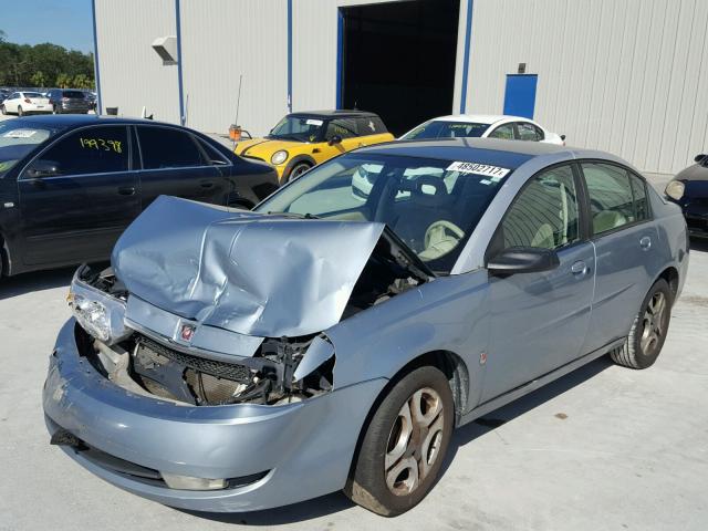 1G8AL52F23Z139440 - 2003 SATURN ION LEVEL BLUE photo 2