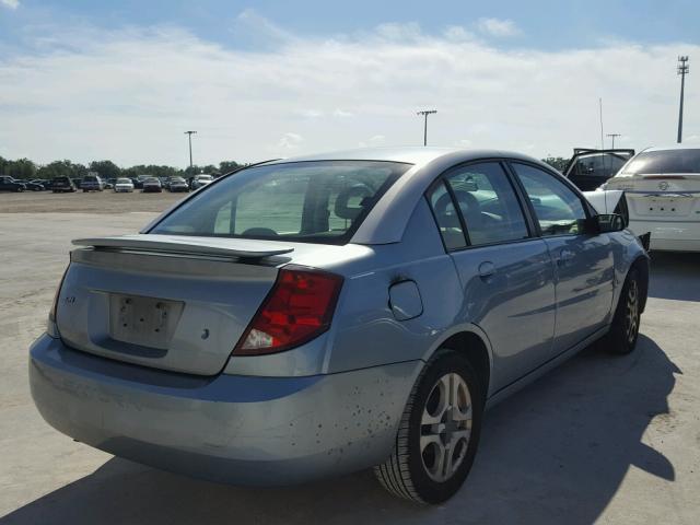 1G8AL52F23Z139440 - 2003 SATURN ION LEVEL BLUE photo 4