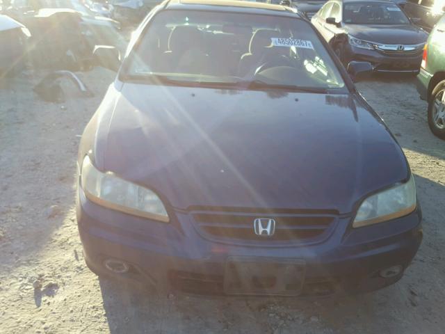 1HGCG327X1A012397 - 2001 HONDA ACCORD EX BLUE photo 9