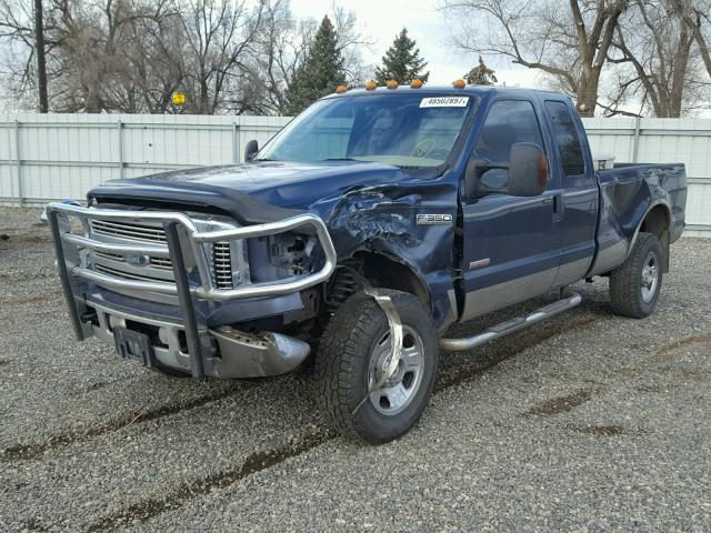 1FTWX31P66ED57939 - 2006 FORD F350 SRW S BLUE photo 2