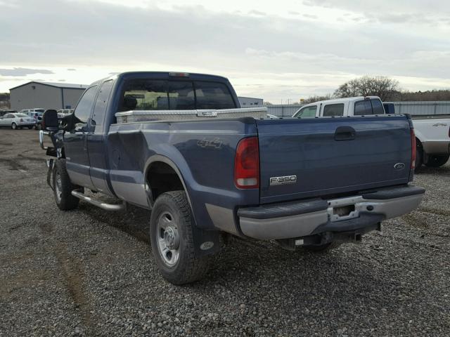 1FTWX31P66ED57939 - 2006 FORD F350 SRW S BLUE photo 3