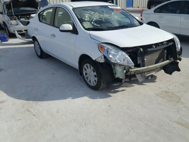 3N1CN7AP4EL835096 - 2014 NISSAN VERSA S WHITE photo 1