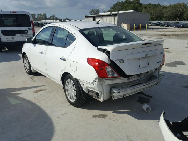 3N1CN7AP4EL835096 - 2014 NISSAN VERSA S WHITE photo 3