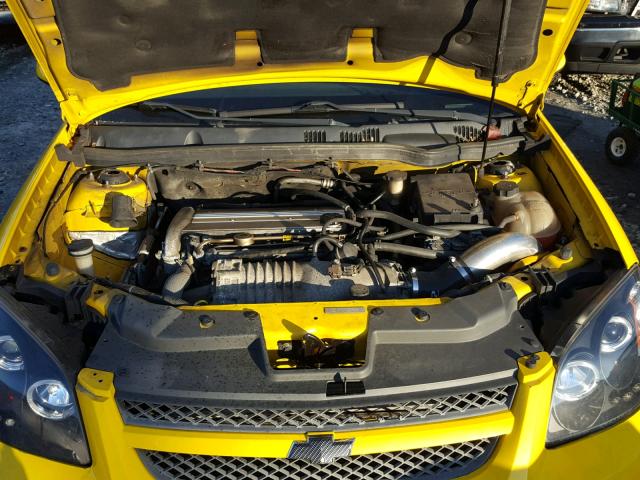 1G1AP14PX67697411 - 2006 CHEVROLET COBALT SS YELLOW photo 7