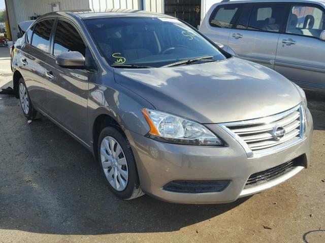 3N1AB7AP0FY296237 - 2015 NISSAN SENTRA S BROWN photo 1