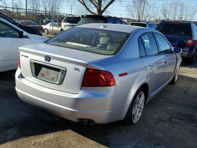 19UUA66214A075057 - 2004 ACURA TL SILVER photo 4