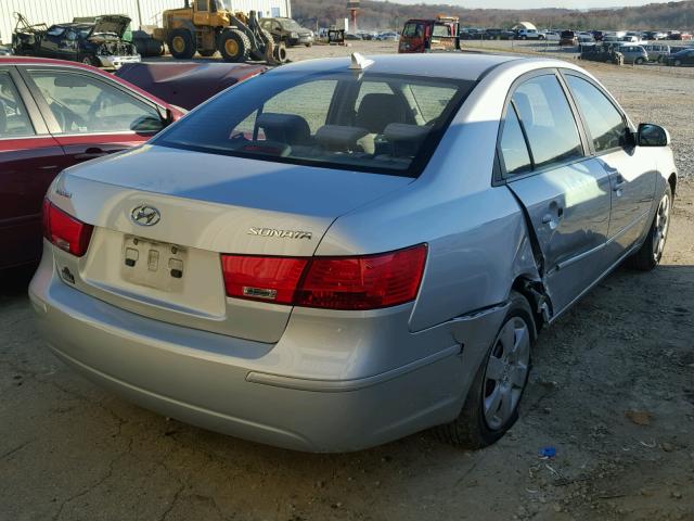 5NPET4AC0AH648228 - 2010 HYUNDAI SONATA SILVER photo 4