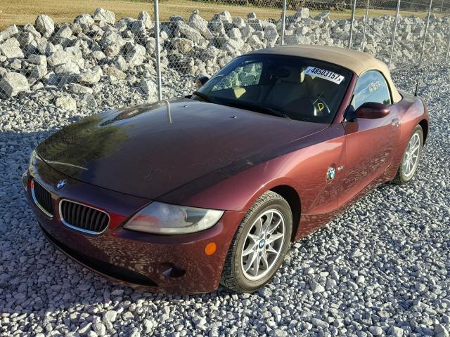 4USBT33545LR70149 - 2005 BMW Z4 2.5 BROWN photo 2