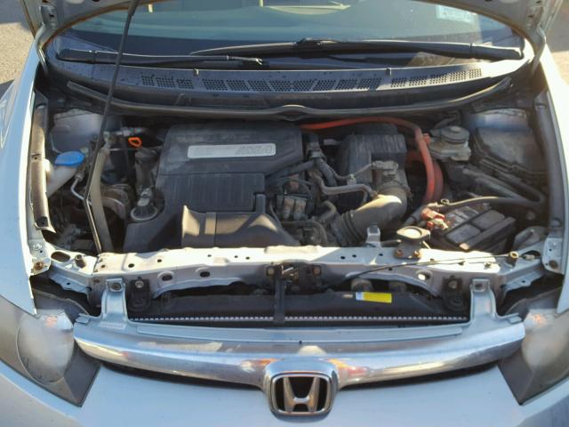 JHMFA36228S006978 - 2008 HONDA CIVIC HYBR BLUE photo 7