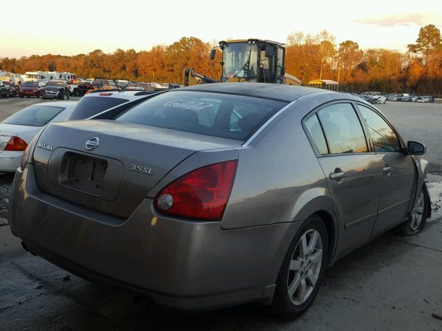 1N4BA41E34C882279 - 2004 NISSAN MAXIMA SE GRAY photo 4