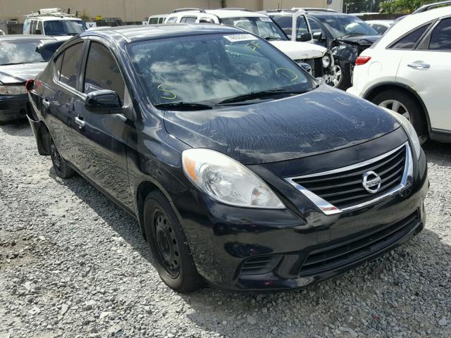 3N1CN7AP5CL828381 - 2012 NISSAN VERSA S BLACK photo 1