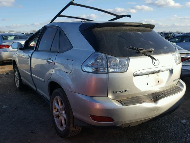 2T2HK31U38C095845 - 2008 LEXUS RX 350 SILVER photo 3