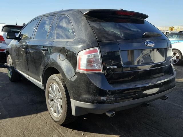 2FMDK39CX7BB57274 - 2007 FORD EDGE SEL P BLACK photo 3