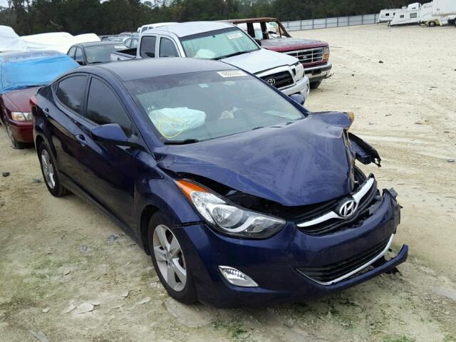 5NPDH4AE5DH301559 - 2013 HYUNDAI ELANTRA GL BLUE photo 1